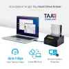 StarTech.com single bay harde schijf-wisser, standalone HDD/SSD-sanitizer, USB 3.0 naar SATA II (3 Gbit/s), 9 wismodi, LCD-display, veilige wisapparatuur harde schijven-sanitizer-dock, DB-9 printeraansluiting, TAA-conform