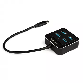 StarTech.com 4-poorts USB C-hub – USB-C naar 4x USB-A-poorten – SuperSpeed 10 Gbit/s USB 3.2 Gen 2 Type-C-hub – USB bus-powered – draagbaar/compact USB-C naar USB adapter-hub voor laptop – aluminium