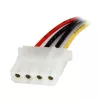 StarTech.com 30,5 cm SATA-naar-LP4-voedingskabel-adapter - B/M, SATA 15-polig, Molex (4-polig), 0,3048 m, stekker, bus, recht