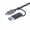 StarTech.com FCREADMICRO3V2 USB 3.0 multimedia-geheugenkaartlezer, SD/microSD/CompactFlash, USB-C met USB-A-adapter, 5 Gbps