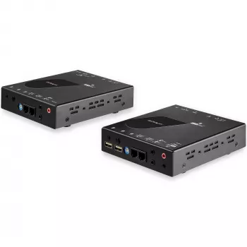 StarTech.com HDMI KVM-extender over IP-netwerk - 4K 30Hz HDMI 2.0 en USB over IP LAN of Cat5e/Cat6 ethernetkabel (100m/330ft) - remote KVM-switch/console zender/ontvanger extenderkit