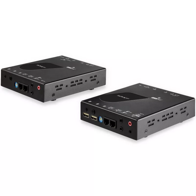 StarTech.com HDMI KVM-extender over IP-netwerk - 4K 30Hz HDMI 2.0 en USB over IP LAN of Cat5e/Cat6 ethernetkabel (100m/330ft) - remote KVM-switch/console zender/ontvanger extenderkit