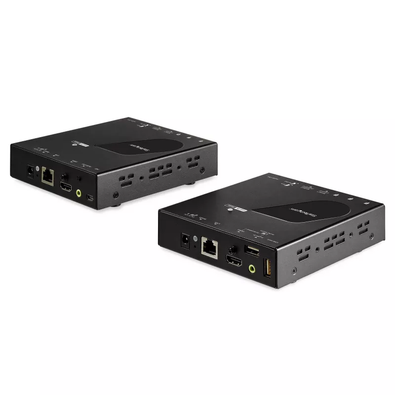 StarTech.com HDMI KVM-extender over IP-netwerk - 4K 30Hz HDMI 2.0 en USB over IP LAN of Cat5e/Cat6 ethernetkabel (100m/330ft) - remote KVM-switch/console zender/ontvanger extenderkit