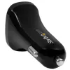 StarTech.com dual-port USB-autolader – 24 W/4,8 A – zwart, auto, sigarettenaansteker, 5 V, zwart
