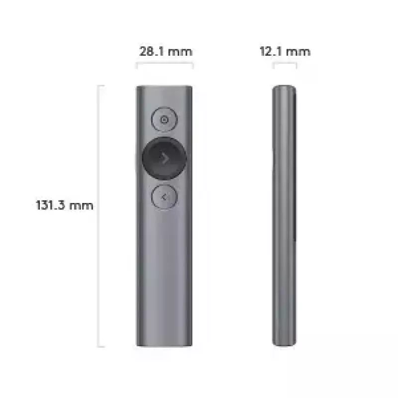 Logitech Spotlight Plus presentatieafstandsbediening, grijs