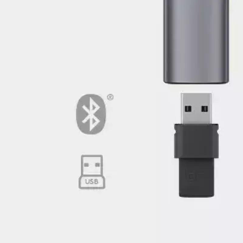Logitech Spotlight Plus presentatieafstandsbediening, grijs