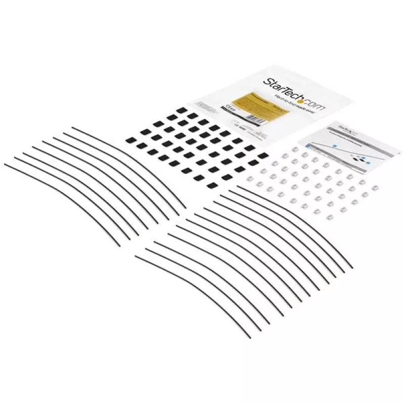 StarTech.com 20-pack beveiligingskabelhouders voor adapters & dongles - universele kabeladapterhouder - bevestigingskabel - verstelbare lengte diefstalbeveiliging kabelhouder set - staal