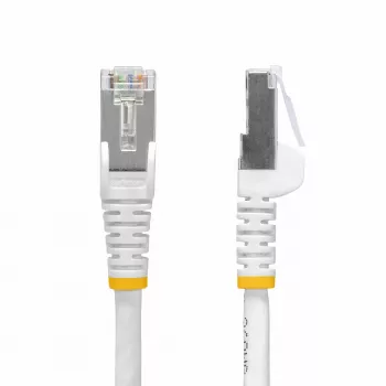 StarTech.com 10m wit CAT8 ethernetkabel, RJ45 zonder vergrendeling, 25G/40G, 2000MHz, 100W PoE++, S/FTP, 26AWG puur blank koperdraad, LSZH, afgeschermde netwerk-patchkabel met trekontlasting, individueel getest
