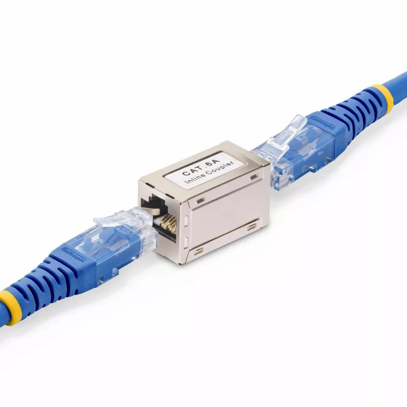 StarTech.com afgeschermde RJ45-koppeling, inline Cat6a-koppeling, bus naar bus (F/F), T568B-pinbezetting, afgeschermde ethernet-kabelverlenging