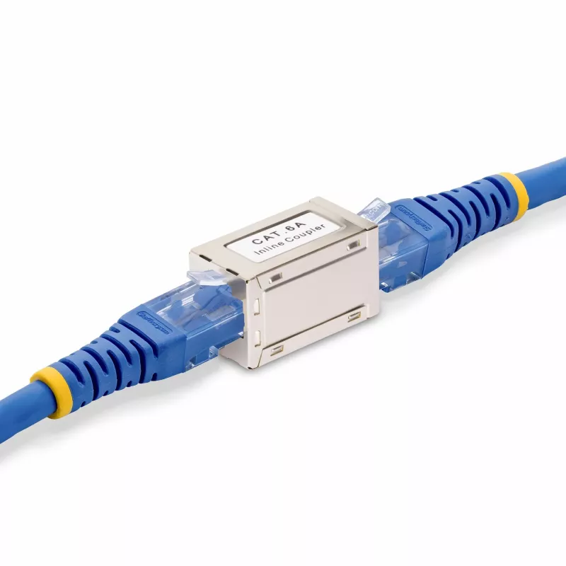 StarTech.com afgeschermde RJ45-koppeling, inline Cat6a-koppeling, bus naar bus (F/F), T568B-pinbezetting, afgeschermde ethernet-kabelverlenging