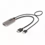 StarTech.com 1ft (30cm) HDMI naar DisplayPort-adapterkabel, 8K 60Hz, actieve HDMI 2.1 naar DP 1.4-videoconverter, USB-busvoeding met meegeleverde kabel