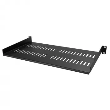 StarTech.com 1U serverrack-legbord – universeel, geventileerd rackmount kantelbaar legbord voor 19 inch netwerkkast en -behuizing – robuust staal – draagvermogen 20 kg – 10 inch diep legbord, zwart