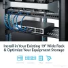 StarTech.com 1U serverrack-legbord – universeel, geventileerd rackmount kantelbaar legbord voor 19 inch netwerkkast en -behuizing – robuust staal – draagvermogen 20 kg – 10 inch diep legbord, zwart