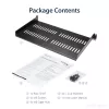StarTech.com 1U serverrack-legbord – universeel, geventileerd rackmount kantelbaar legbord voor 19 inch netwerkkast en -behuizing – robuust staal – draagvermogen 20 kg – 10 inch diep legbord, zwart