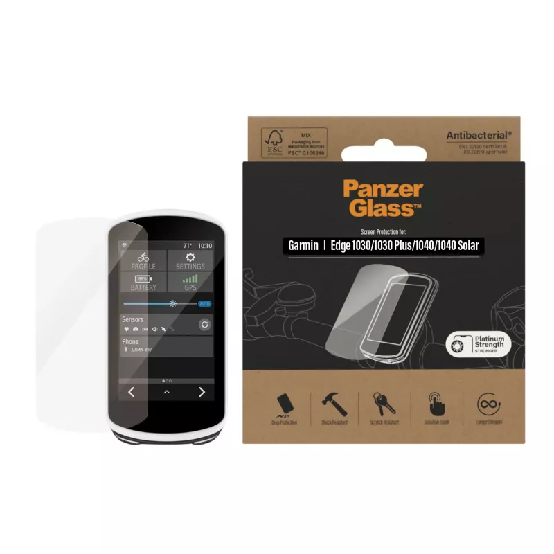 PanzerGlass displaybeschermfolie Garmin Edge 1030 1040 Anti-Glare gehard glas