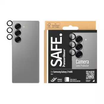 Cameranlensbescherming PanzerGlass SAFE. by voor Samsung Galaxy Z Fold6 krasvast stootvast zwart