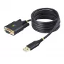 StarTech.com 2m USB naar nullmodem seriële adapterkabel, COM-behoud, FTDI, USB-A naar DB9 RS232, verwisselbare DB9-schroeven/moeren, Windows/macOS/Linux