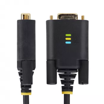StarTech.com 2m USB naar nullmodem seriële adapterkabel, COM-behoud, FTDI, USB-A naar DB9 RS232, verwisselbare DB9-schroeven/moeren, Windows/macOS/Linux