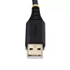 StarTech.com 2m USB naar nullmodem seriële adapterkabel, COM-behoud, FTDI, USB-A naar DB9 RS232, verwisselbare DB9-schroeven/moeren, Windows/macOS/Linux