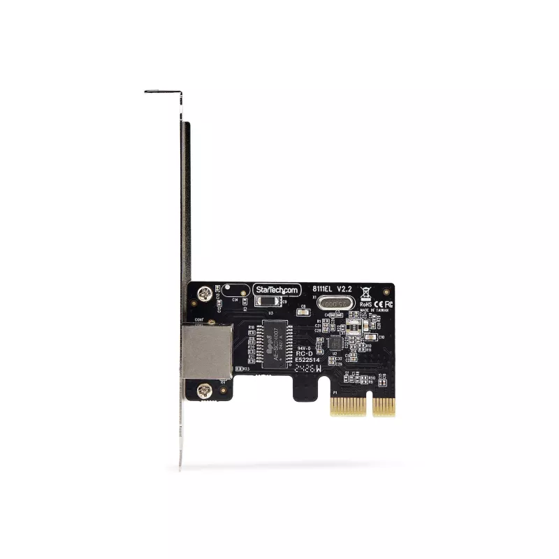 StarTech.com 1-poorts Gigabit PCIe-netwerkkaart, 10/100/1000 Mbit/s PCI Express LAN-kaart, NIC, Realtek RTL8111H, compatibel met Windows en Linux, TAA-conform