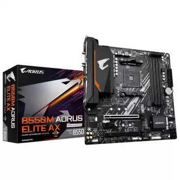 Moederbord GIGABYTE B550M AORUS ELITE AX, AMD B550, socket AM4, Micro ATX