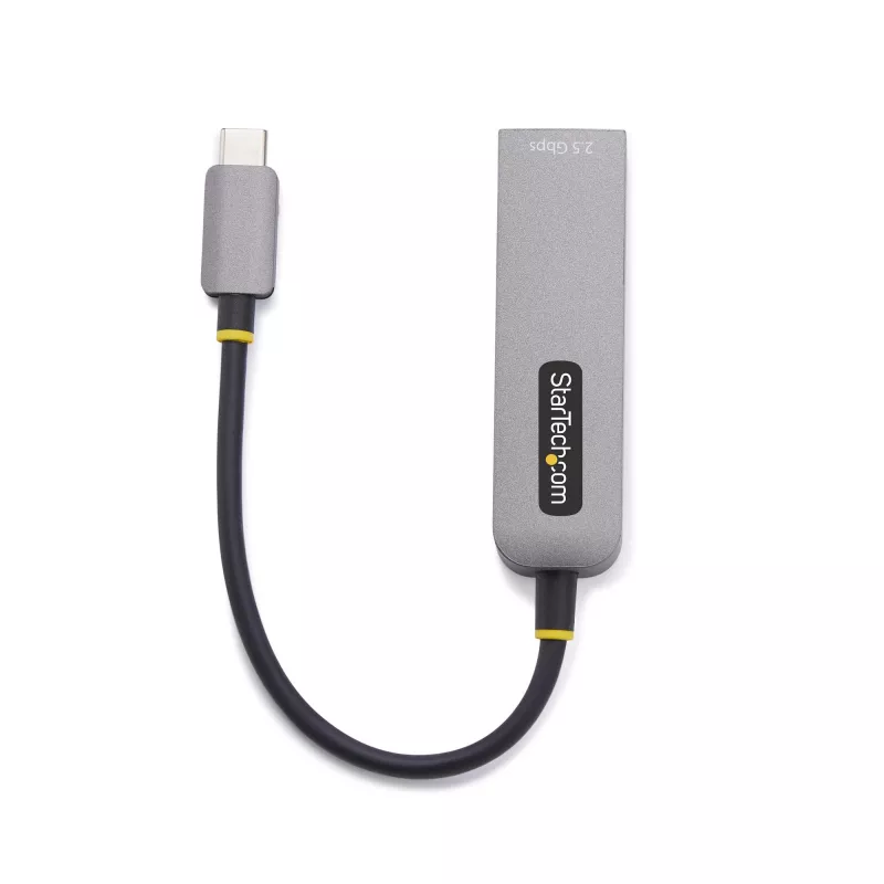StarTech.com 2.5GbE USB-C naar Ethernet-adapter, 100W PD-passthrough, NBASE-T NIC, USB 3.0 Type-C 2.5/1G multi-speed netwerk, Thunderbolt-compatibel, Windows & Mac