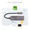 StarTech.com USB-C naar Ethernet-adapter, NIC, 100W PD-passthrough, USB 3.0 Type-C 1 Gbit/s multi-speed netwerkadapter, Thunderbolt-compatibel, Windows & Mac