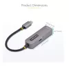 StarTech.com USB-C naar Ethernet-adapter, NIC, 100W PD-passthrough, USB 3.0 Type-C 1 Gbit/s multi-speed netwerkadapter, Thunderbolt-compatibel, Windows & Mac