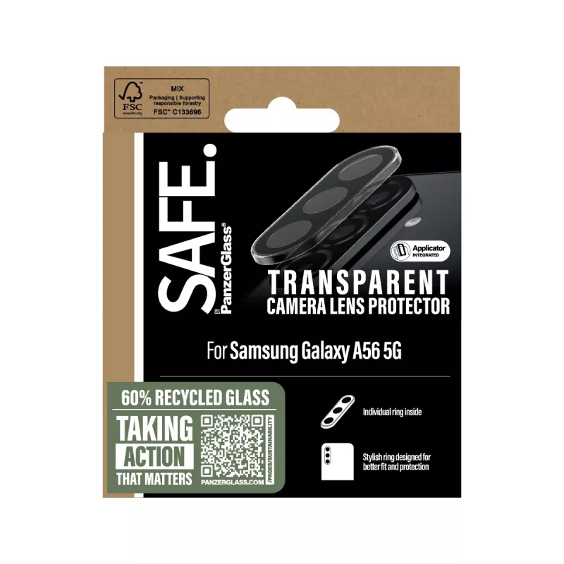 Camera-lensbescherming PanzerGlass Samsung Galaxy A56 5G transparant krasvast stootvast