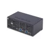 StarTech.com P2ADDH462-KVM-SWITCH KVM-switch zwart