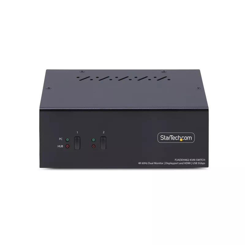 StarTech.com P2ADDH462-KVM-SWITCH KVM-switch zwart