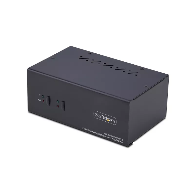 StarTech.com P2ADDH462-KVM-SWITCH KVM-switch zwart