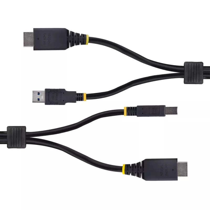 StarTech.com 10ft (3m) HDMI- en USB-5Gbit/s-KVM-kabel, 4K 60Hz, HDMI-2.0- en USB-combikabel voor KVM-switches