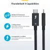 StarTech.com 2.6ft (80cm) Thunderbolt 5-kabel, 80 Gbit/s/ tot 120 Gbit/s, 240 W PD, 8K 60 Hz, gecertificeerde Thunderbolt-kabel – compatibel met Thunderbolt 4/USB4/USB-C