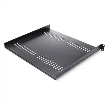 StarTech.com 1U serverrack-legbord – universele geventileerde rack-montage cantilever lade voor 19 inch netwerkapparatuur-rack & kast – hoogbelastbaar staal – draagvermogen 44lb/20kg – 16 inch diepe lade, zwart