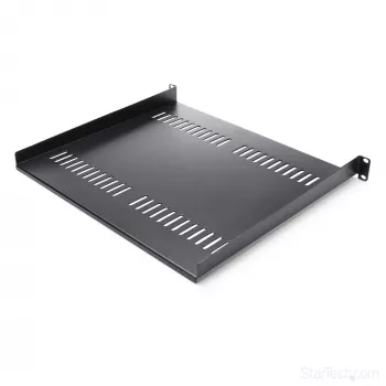 StarTech.com 1U serverrack-legbord – universele geventileerde rack-montage cantilever lade voor 19 inch netwerkapparatuur-rack & kast – hoogbelastbaar staal – draagvermogen 44lb/20kg – 16 inch diepe lade, zwart