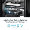 StarTech.com 1U serverrack-legbord – universele geventileerde rack-montage cantilever lade voor 19 inch netwerkapparatuur-rack & kast – hoogbelastbaar staal – draagvermogen 44lb/20kg – 16 inch diepe lade, zwart