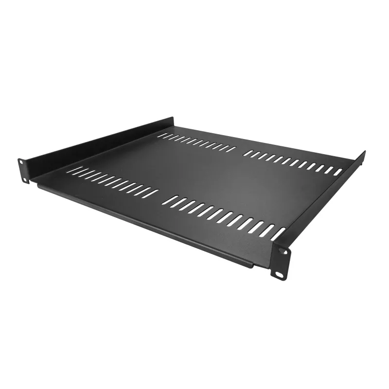 StarTech.com 1U serverrack-legbord – universele geventileerde rack-montage cantilever lade voor 19 inch netwerkapparatuur-rack & kast – hoogbelastbaar staal – draagvermogen 44lb/20kg – 16 inch diepe lade, zwart