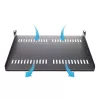 StarTech.com 1U serverrack-legbord – universele geventileerde rack-montage cantilever lade voor 19 inch netwerkapparatuur-rack & kast – hoogbelastbaar staal – draagvermogen 44lb/20kg – 16 inch diepe lade, zwart