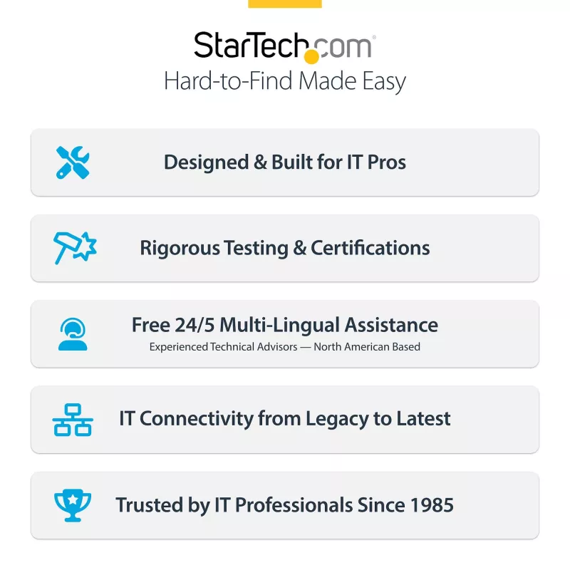StarTech.com 4-poorts USB Type-C PCIe-kaart, USB 3.2 10Gbps, USB-C PCI Express-uitbreidingskaart, 4x onafhankelijke USB-controllers, Windows/Linux/macOS, TAA-conform