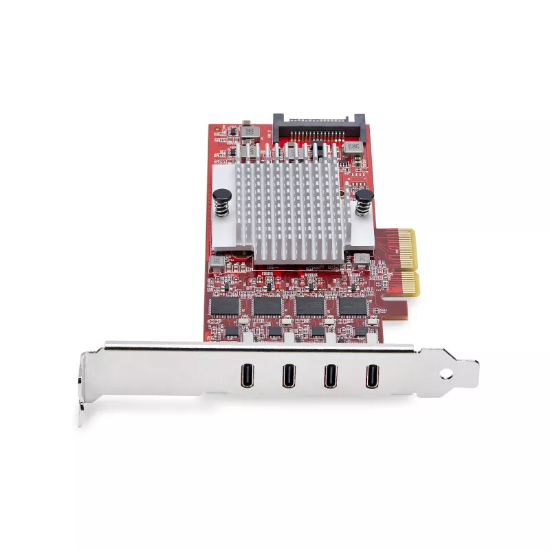 StarTech.com 4-poorts USB Type-C PCIe-kaart, USB 3.2 10Gbps, USB-C PCI Express-uitbreidingskaart, 4x onafhankelijke USB-controllers, Windows/Linux/macOS, TAA-conform