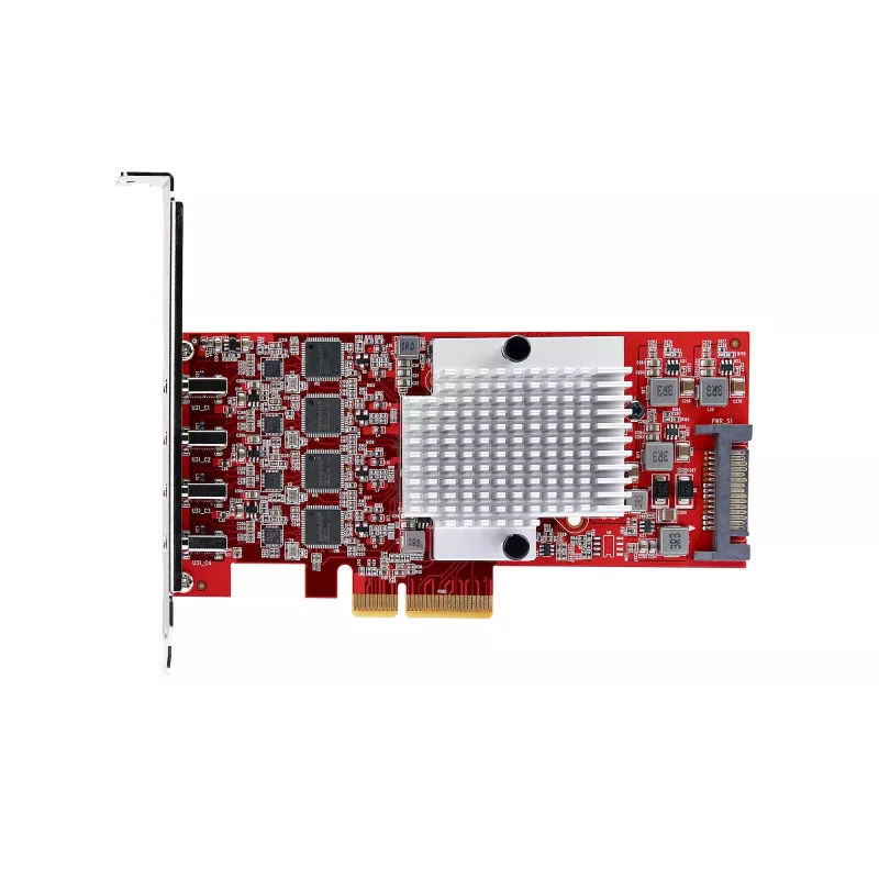 StarTech.com 4-poorts USB Type-C PCIe-kaart, USB 3.2 10Gbps, USB-C PCI Express-uitbreidingskaart, 4x onafhankelijke USB-controllers, Windows/Linux/macOS, TAA-conform