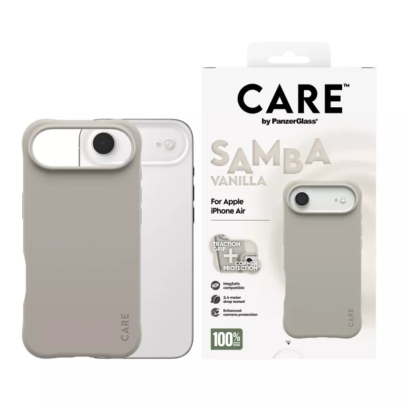 Hoesje PanzerGlass CARE by modieuze hoes Samba Vanilla MagSafe iPhone 17 Air