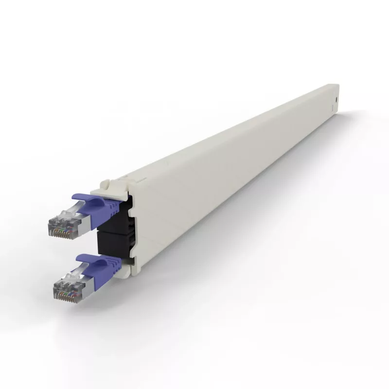 PATCHBOX.one / cassette / 30HE / STP / violet, 1,8 m, Cat6a, U/FTP (STP), RJ-45, RJ-45, violet