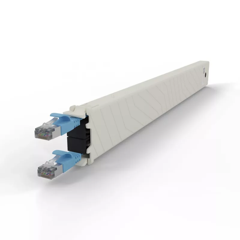 Netwerkkabel PATCHBOX CONEX8STPBL RJ-45 Cat6a 0,8 m blauw