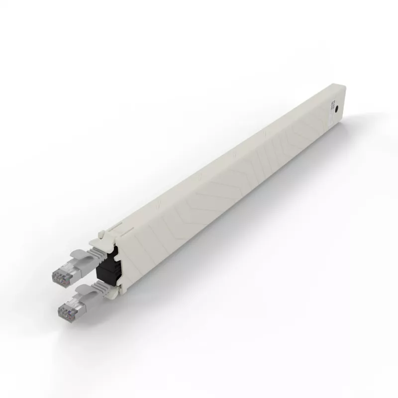 Netwerkkabel PATCHBOX CONEX8STPSL RJ-45 Cat6a 0,8 m grijs