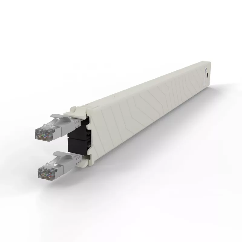 Netwerkkabel PATCHBOX CONEX8STPSL RJ-45 Cat6a 0,8 m grijs