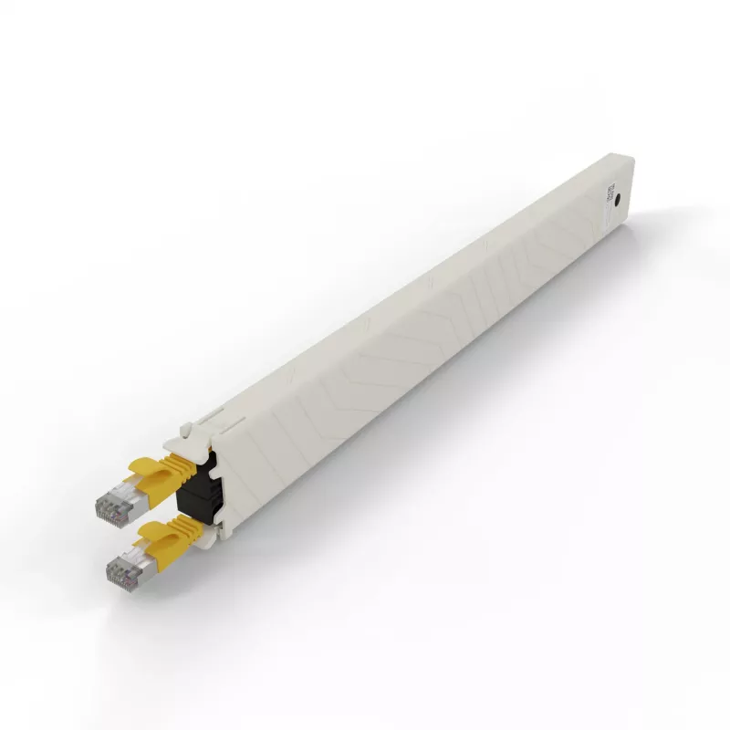 Netwerkkabel PATCHBOX CONEX8STPYL RJ-45 Cat6a 0,8 m geel