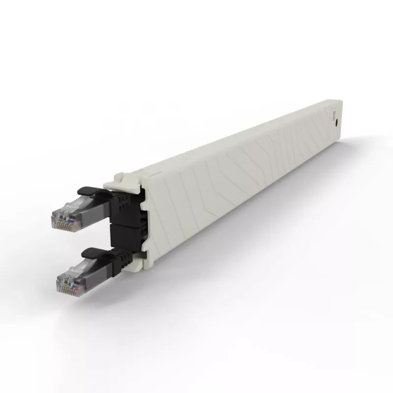 PATCHBOX patchbox.one CONEX8UTPBK uittrekbare patchkabelcassette, 8RU, Cat6a, UTP, zwart