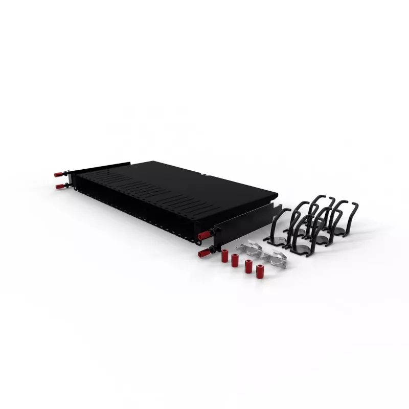 PATCHBOX .one PONEFRAME patchpaneelframe voor maximaal 24 cassettes, incl. montagerails, staal, zwart RAL 9005